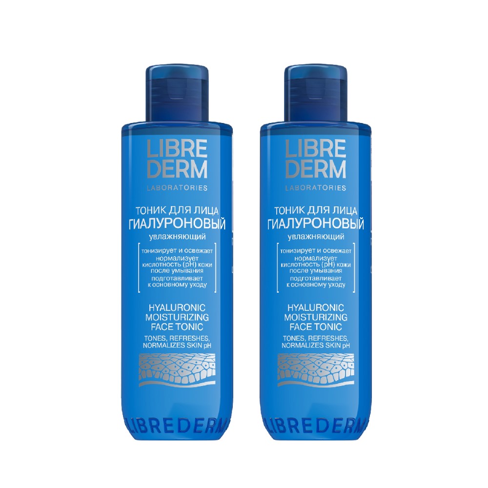 Изображение товара Набор 1+1 Librederm тоник для лица гиалуроновый 200мл