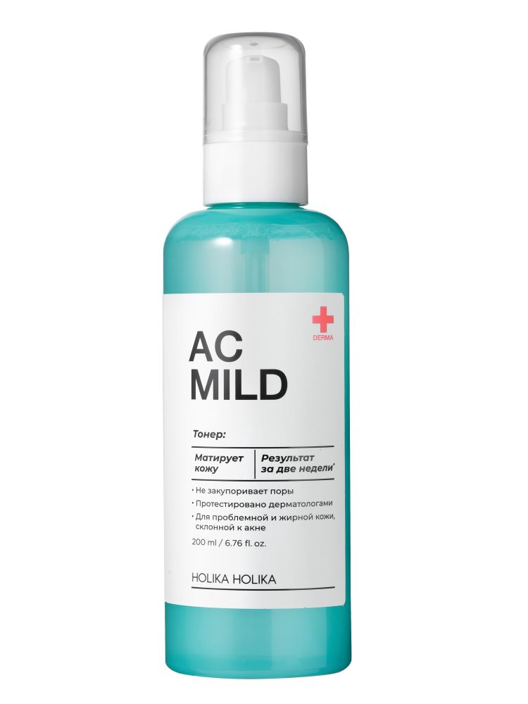 Изображение товара Holika Holika AC Mild тонер для лица 200 мл для проблемной кожи увлажнение и уход