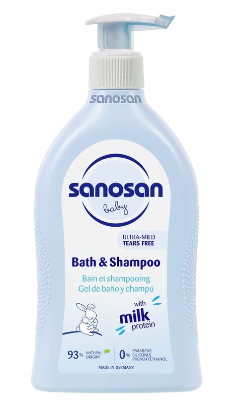 Изображение товара Sanosan baby средство для купания и шампунь 500 мл