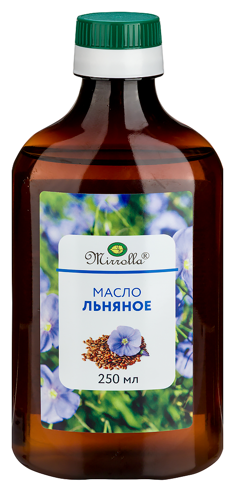 Изображение товара Мирролла льняное масло 250 мл в флаконе