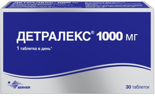 ДЕТРАЛЕКС 1,0 N30 ТАБЛ П/ПЛЕН/ОБОЛОЧ инструкция по применению