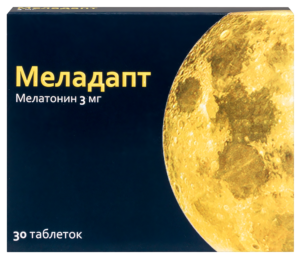 Изображение товара Меладапт 3 мг - таблетки для улучшения сна 30 шт.