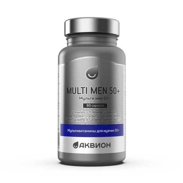 Изображение товара Аквион мультивитамины для мужчин 50+ 60 шт капсулы