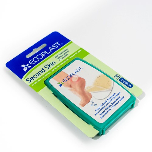 Изображение товара Ecoplast пластырь противомозольный гидроколлоидный second skin 37х55 мм 5 шт.