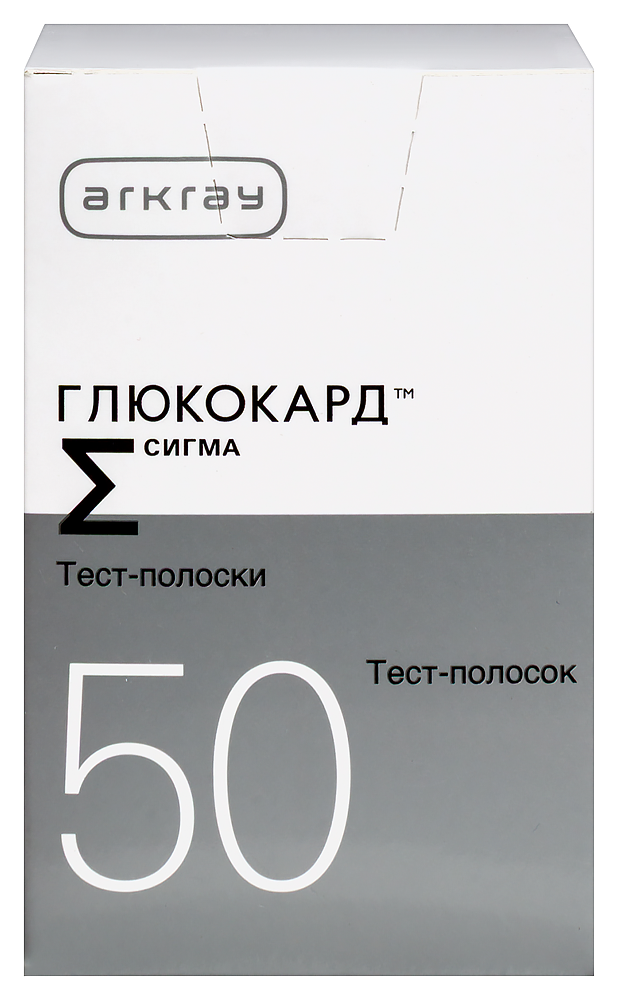 Изображение товара Тест-полоски Глюкокард Сигма 50 шт для измерения глюкозы крови