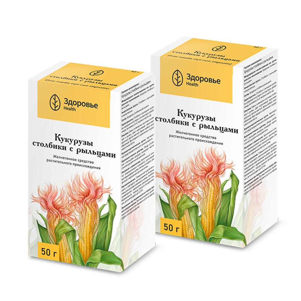 Изображение товара Набор из 2-х упаковок КУКУРУЗА СТОЛБИКИ С РЫЛЬЦАМИ 50,0 /ЗДОРОВЬЕ