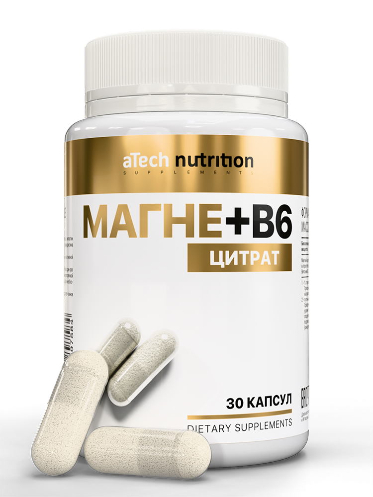 Изображение товара Atech nutrition магне+в6 30 шт. капсулы массой 720 мг