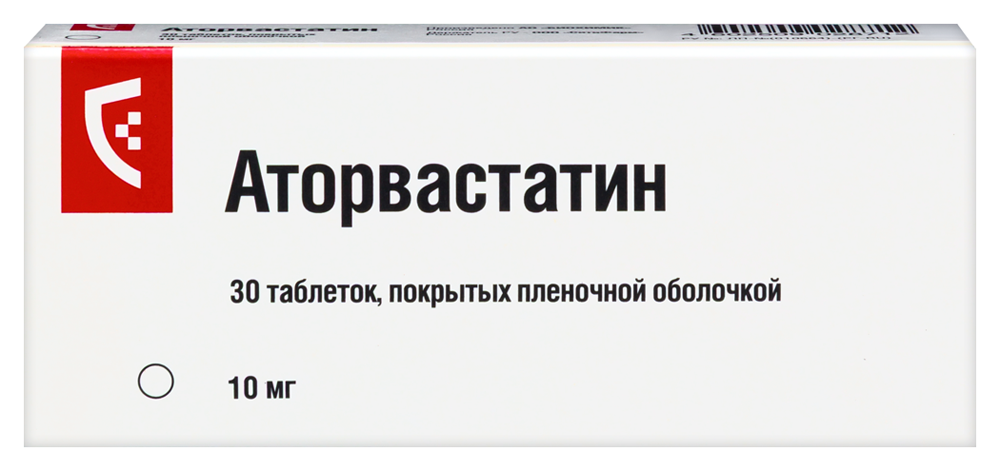 Изображение товара Аторвастатин 10 мг таблетки 30 шт для снижения холестерина и профилактики Изображение товара Аторвастатин 10 мг таблетки 30 шт для снижения холестерина и профилактики