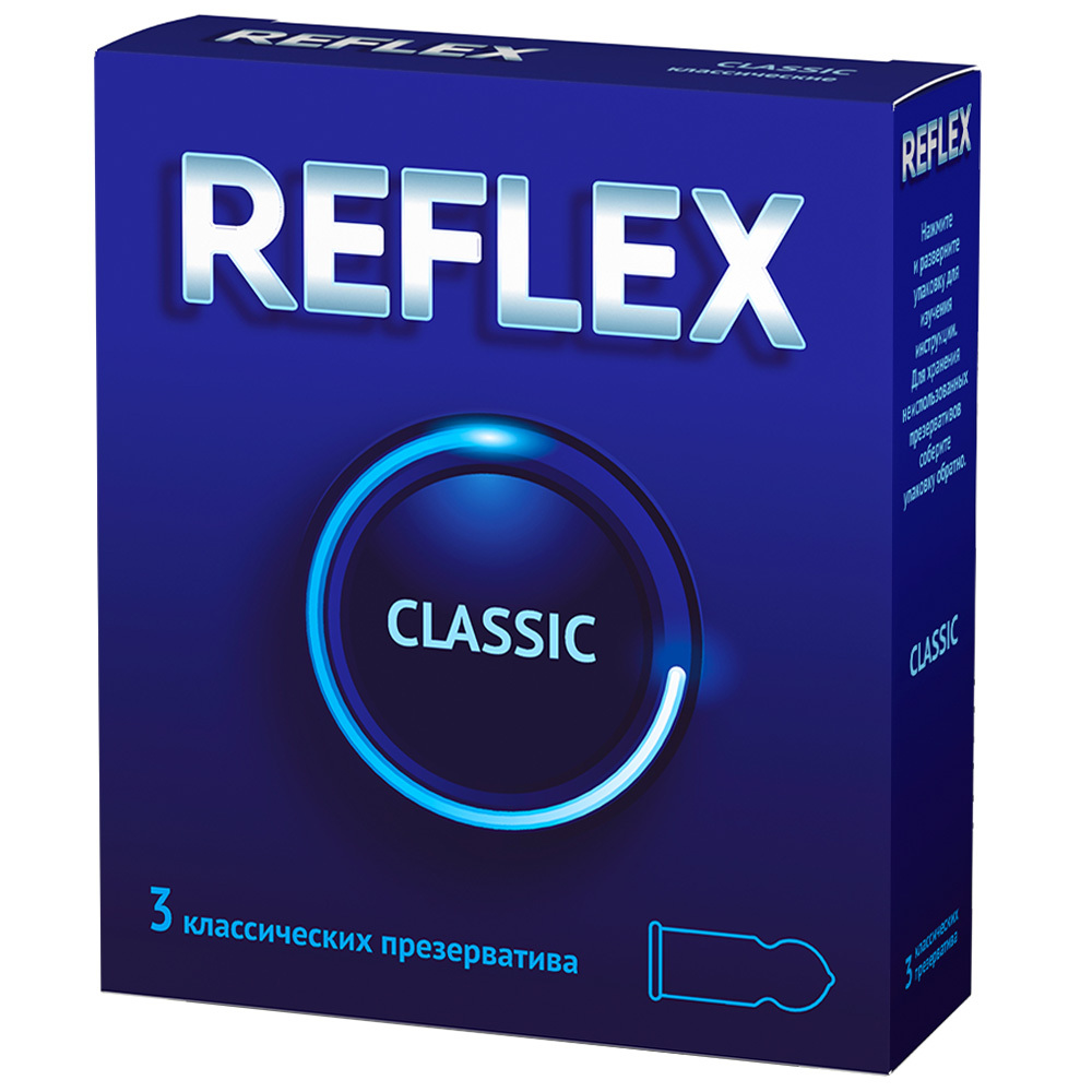 Изображение товара Презервативы из натурального латекса reflex classic в смазке 3 шт.