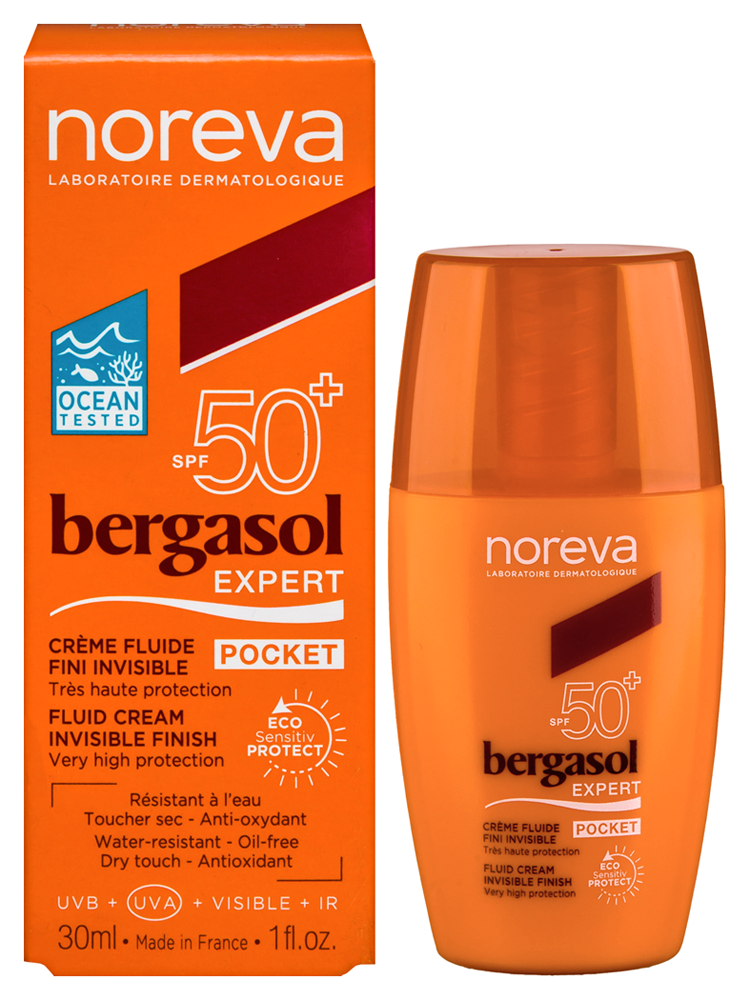 Изображение товара Норевa Бергасол Эксперт крем легкий SPF50+ 30 мл - солнцезащитное средство для лица и тела