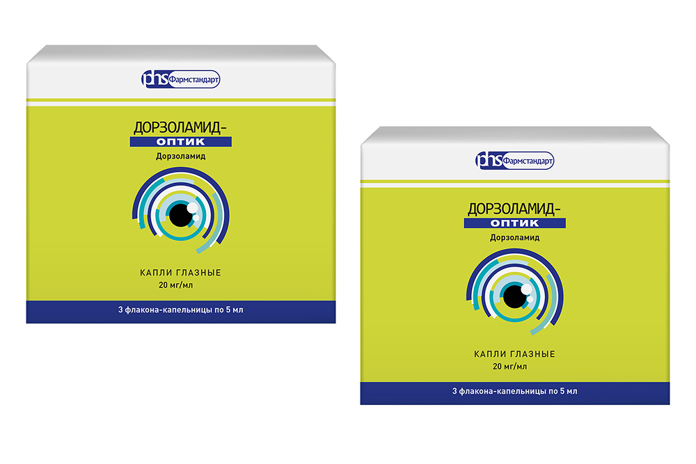 Изображение товара Набор для терапии глаукомы: 2 уп. Дорзоламид-Оптик глазные капли №3 со скидкой