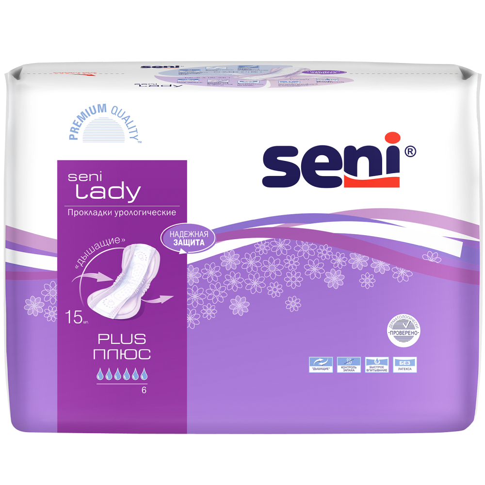 Изображение товара Seni lady plus урологические прокладки для женщин 15 шт