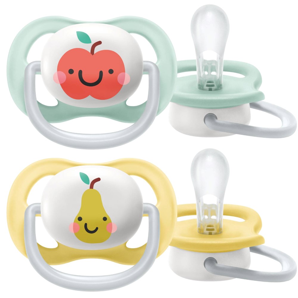 Philips Avent ciuccio ultra air SCF080/01 Collection Happy 0-6m