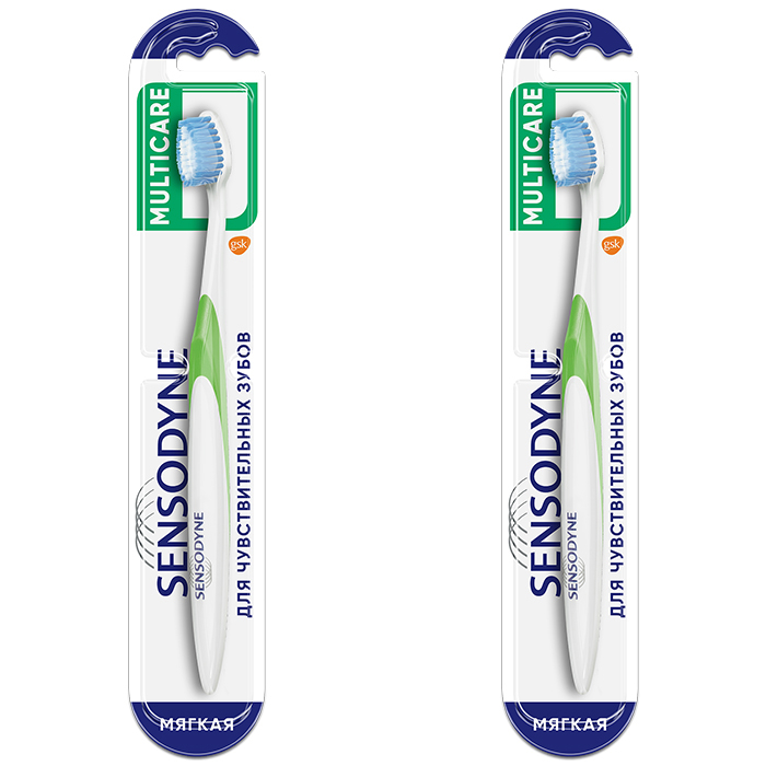 Изображение товара Набор из 2-х уп Sensodyne зубная щетка multicare Изображение товара Набор из 2-х уп Sensodyne зубная щетка multicare
