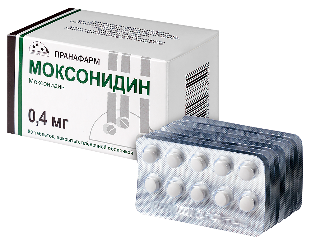 Моксонидин 0,4 мг 90 шт. блистер таблетки, покрытые пленочной оболочкой -  цена 524 руб., купить в интернет аптеке в Москве Моксонидин 0,4 мг 90 шт.  блистер таблетки, покрытые пленочной оболочкой, инструкция по применению