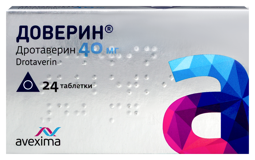Доверин 40 мг 24 шт. таблетки инструкция по применению