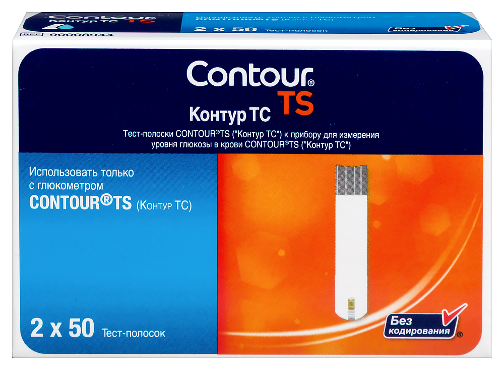 Изображение товара Тест-полоски Контур ТС для измерения сахара в крови 50 шт.