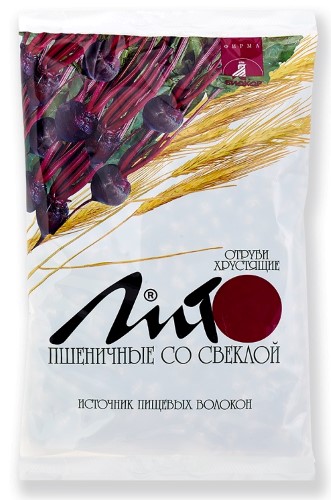Изображение товара Отруби пшеничные хрустящие с кальцием и свеклой 200 гр - полезная добавка