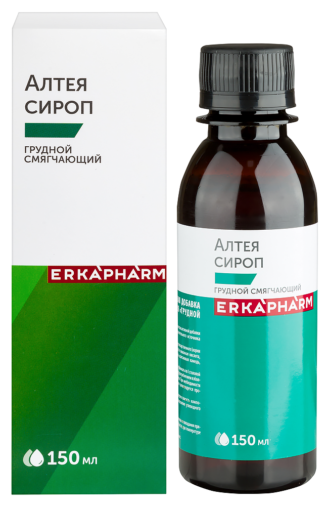 Изображение товара Erkapharm сироп алтея грудной смягчающий 150 мл