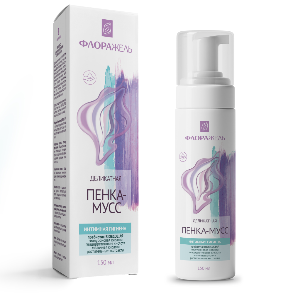Изображение товара Флоражель пенка-мусс для интимной гигиены с пребиотиком 150 мл