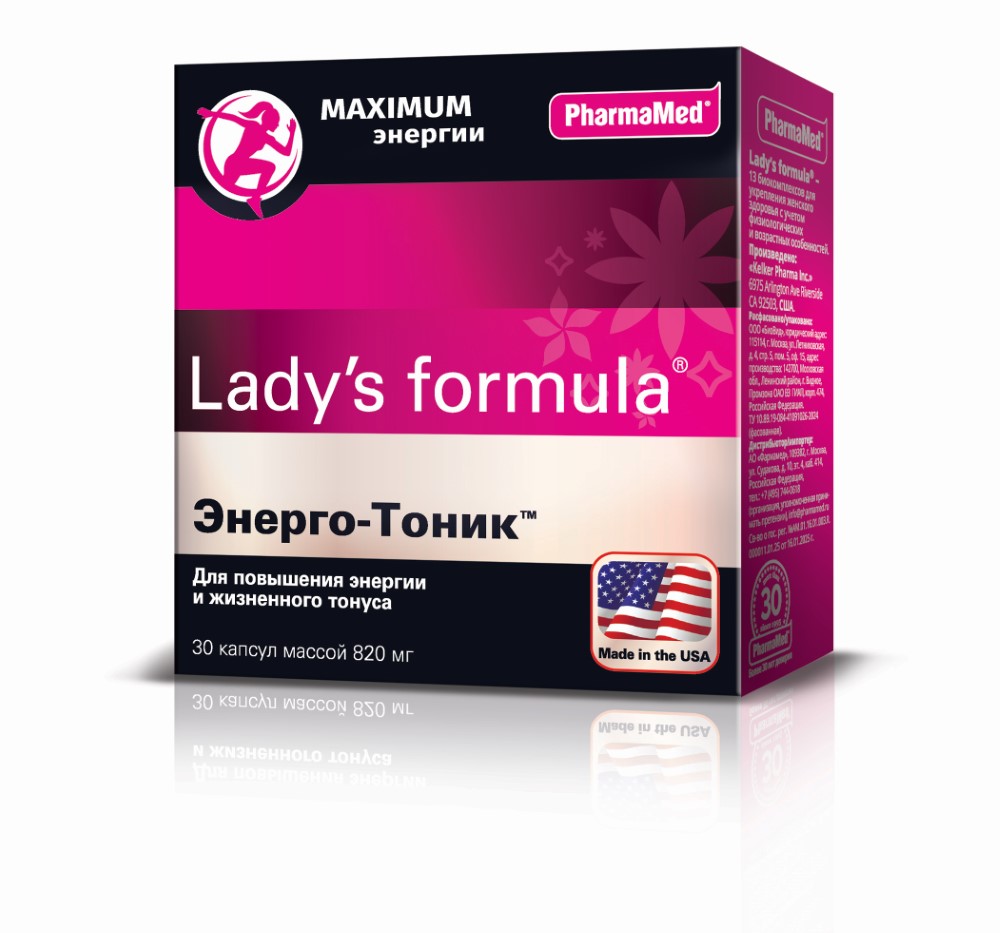 Изображение товара Lady s formula энерго-тоник капсулы для женщин 30 шт. 820 мг