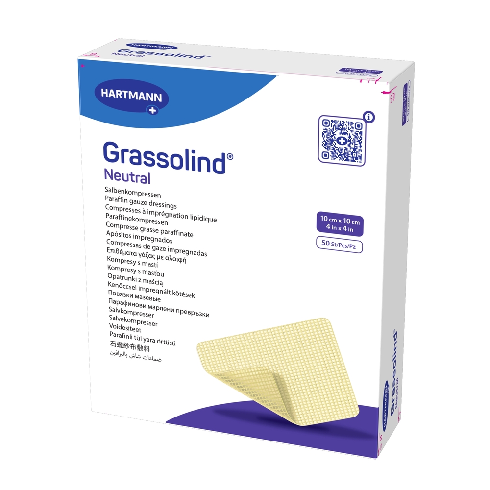 Изображение товара Повязки мазевые гразолинд нейтральный 10х10 см 50 шт для ран и хирургии