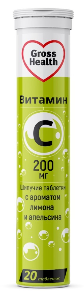 Изображение товара Gross health витамин с 200 20 шт. таблетки массой 4 гр