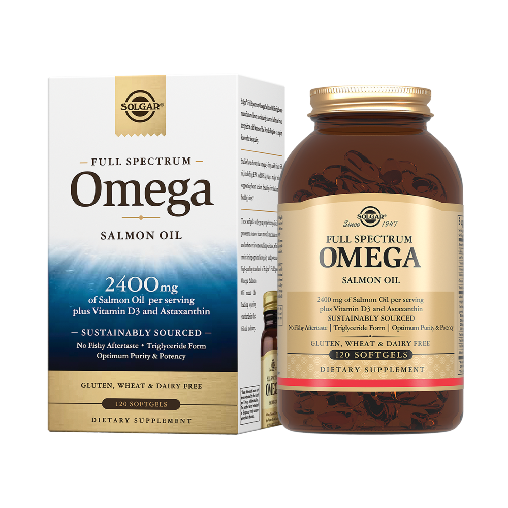 Изображение товара Солгар омега-комплекс из дикого океанического лосося 120 капсул