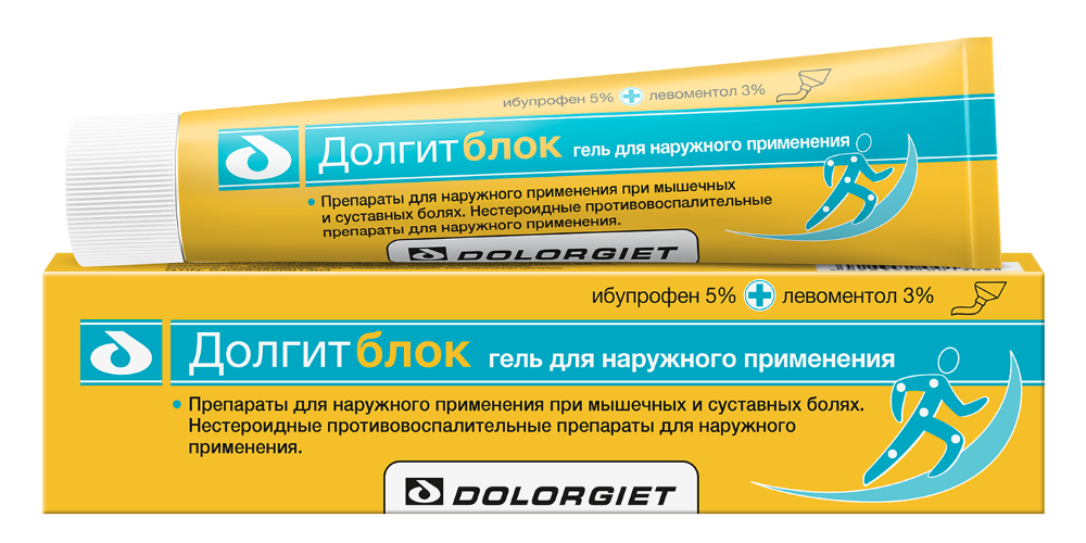 Изображение товара Долгитблок 5%+3% гель для наружного применения 50 гр