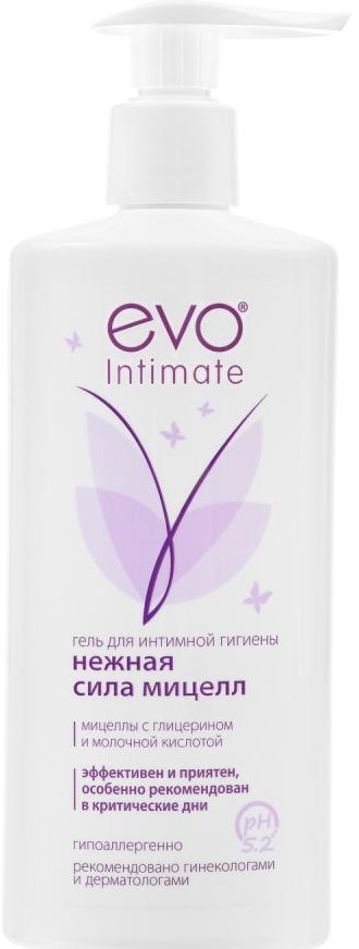 Изображение товара Evo intimate гель для интимной гигиены нежная сила мицелл 250 мл