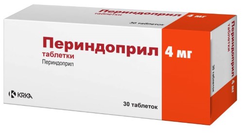 ПЕРИНДОПРИЛ 0,004 N30 ТАБЛ /КРКА-РУС/ инструкция по применению