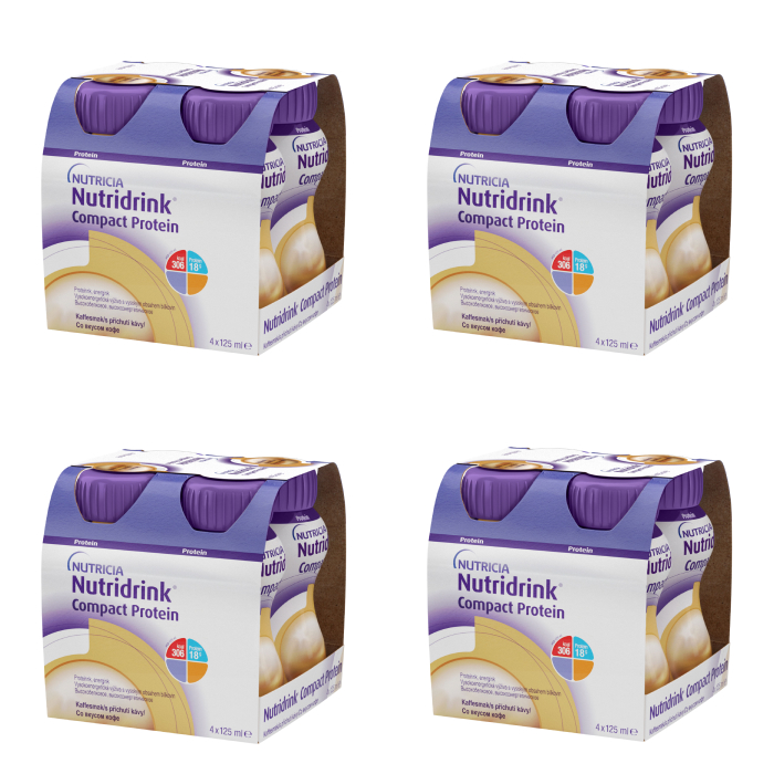 Изображение товара Набор белковое питание 4 уп Нутридринк Компакт Протеин Кофе 125г N4 со скидкой