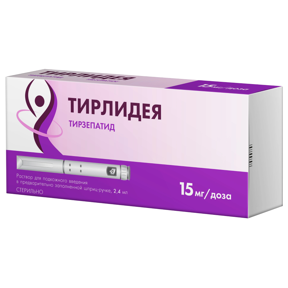Изображение товара Тирлидея 15 мг/доза 2,4мл шприц-ручка раствор для подкожного введения + 4 шт игла Изображение товара Тирлидея 15 мг/доза 2,4мл шприц-ручка раствор для подкожного введения + 4 шт игла