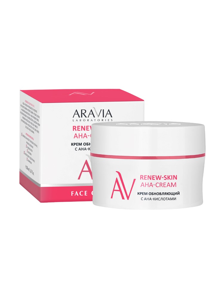 Изображение товара Aravia laboratories крем для лица обновляющий с аha-кислотами renew-skin aha-cream 50 мл
