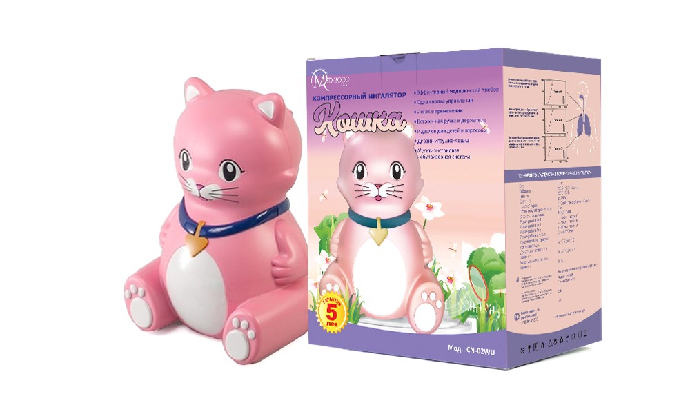 Изображение товара Ингалятор (небулайзер) Кошка (Cat) компрессорный с сумкой