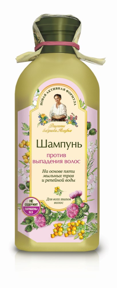 Изображение товара Рецепты бабушки агафьи шампунь для всех типов волос против выпадения волос 350 мл