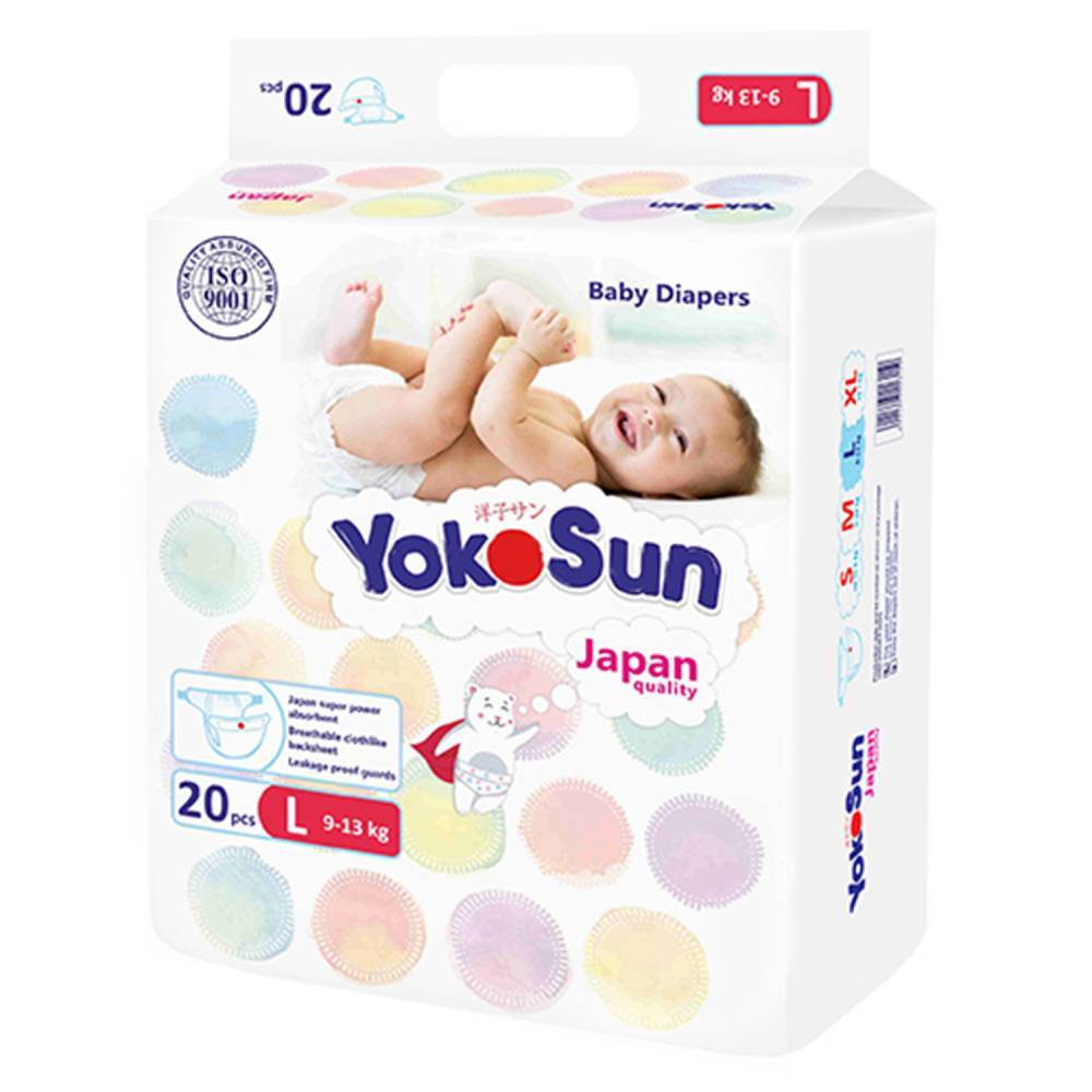 Изображение товара YOKOSUN ПОДГУЗНИКИ ДЕТСКИЕ РАЗМЕР L /9-13КГ/ N20