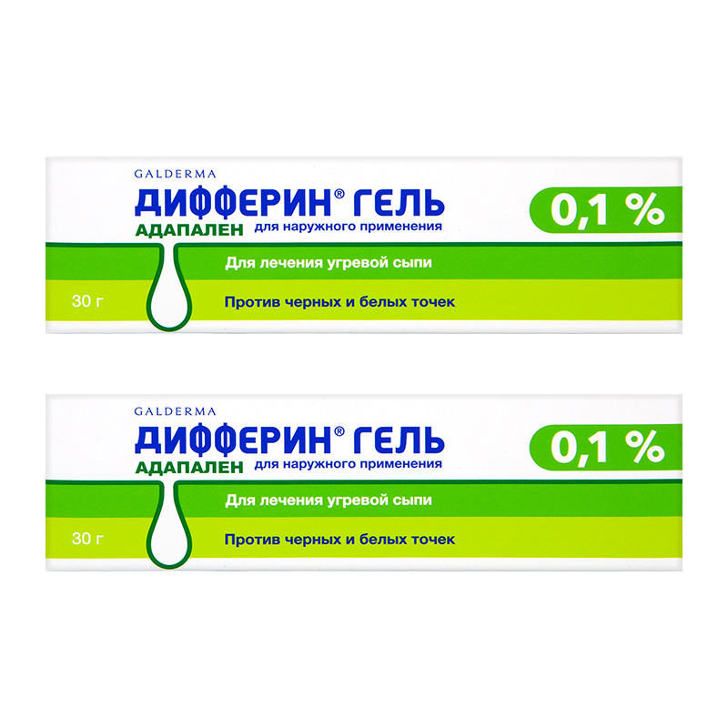 Изображение товара Набор 2 упак ДИФФЕРИН 0,1% 30,0 ГЕЛЬ Д/НАРУЖ ПРИМ по спец цене