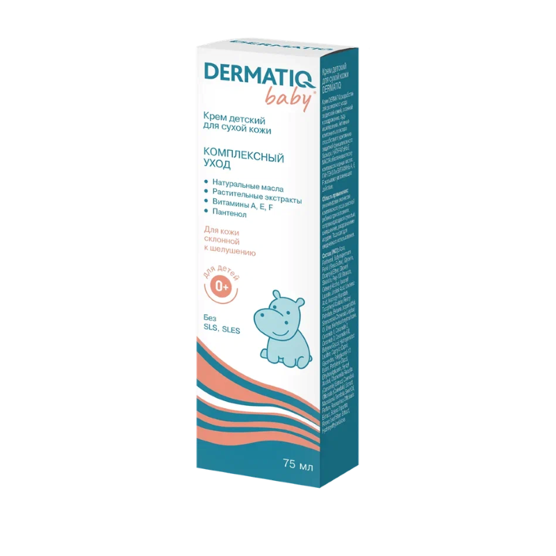 Изображение товара Детский увлажняющий крем Dermatiq Baby для сухой кожи 75 мл Изображение товара Детский увлажняющий крем Dermatiq Baby для сухой кожи 75 мл