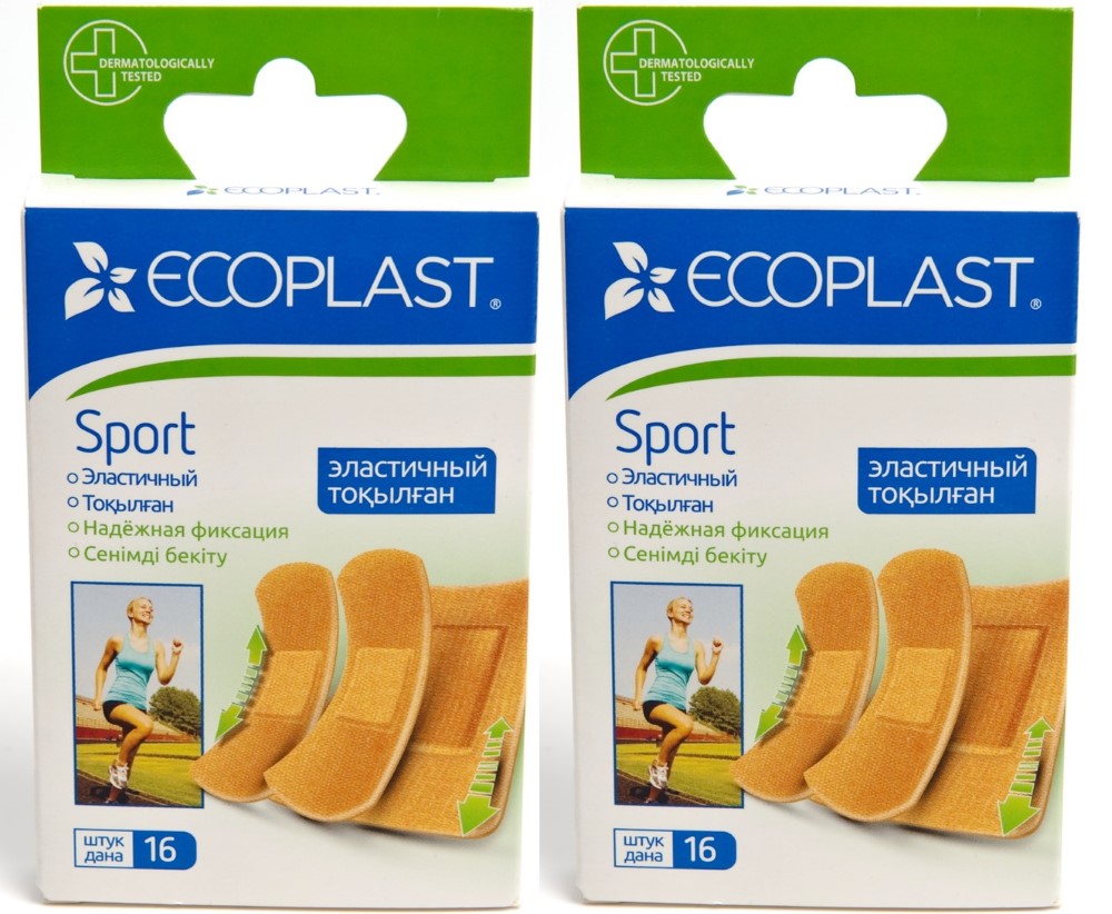 Изображение товара Набор ECOPLAST НАБОР ПЛАСТЫРЕЙ МЕД ТКАН SPORT N16+ ECOPLAST НАБОР ПЛАСТЫРЕЙ МЕД ТКАН SPORT N16 со скидкой