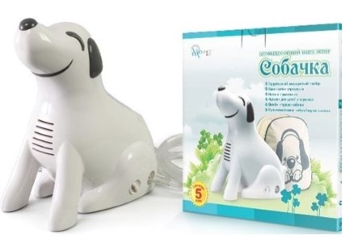 Изображение товара Ингалятор (небулайзер) Собачка (Doggy) компрессорный с сумкой