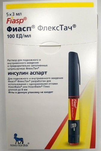 ФИАСП 100ЕД/МЛ 3МЛ N5 КАРТРИДЖ В ШПРИЦ-РУЧКЕ ФЛЕКСТАЧ Р-Р В/В П/К инструкция по применению