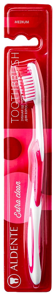Изображение товара Зубная щетка Aldente extra clean medium для повседневного использования