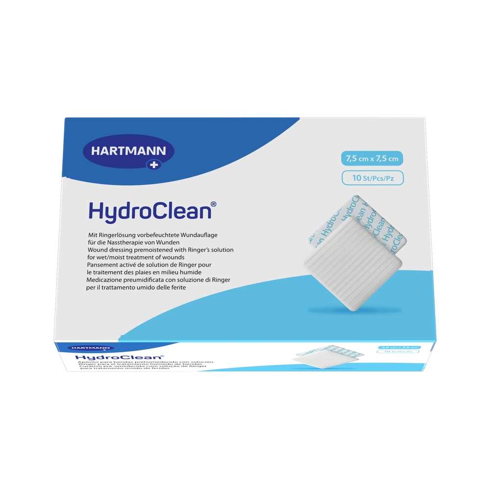 Изображение товара Гидроактивная стерильная повязка HydroClean 7,5x7,5 см 10 шт для заживления ран