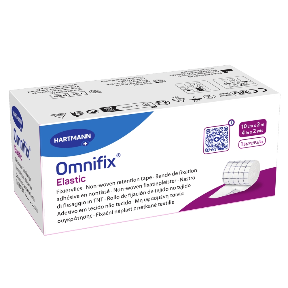 Изображение товара Пластырь фиксатирующий omnifix elastic 10 смx2 м эластичный нетканый материал