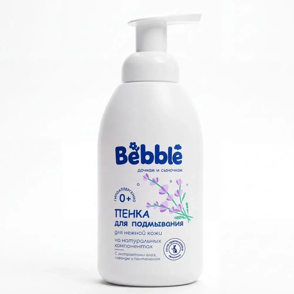 Изображение товара Пенка для подмывания Bebble с алоэ, лавандой и пантенолом, 500 мл