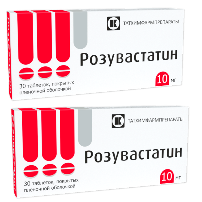 Изображение товара Набор из 2-х уп Розувастатин 10 мг №30