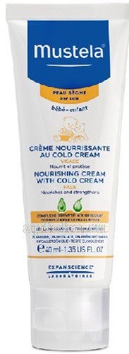 MUSTELA КРЕМ ДЛЯ ЛИЦА ПИТАТЕЛЬНЫЙ С КОЛЬД-КРЕМОМ 40МЛ - цена 457.50 руб., купить в интернет аптеке в Воронеже MUSTELA КРЕМ ДЛЯ ЛИЦА ПИТАТЕЛЬНЫЙ С КОЛЬД-КРЕМОМ 40МЛ, инструкция по применению