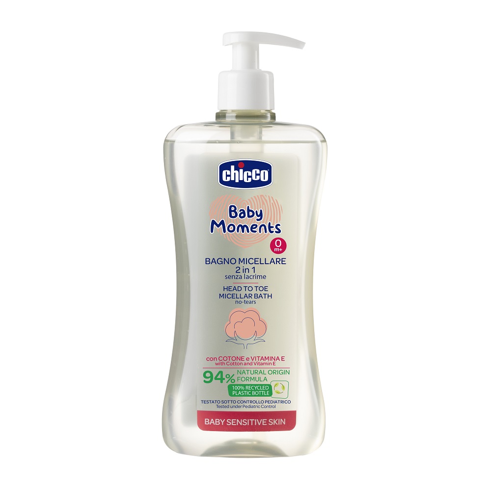 Изображение товара Chicco baby moments пена-шампунь без слез 500 мл для новорожденных и всей семьи