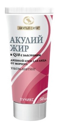 Изображение товара Акулий жир акулья сила q10 с эластином дневной крем от морщин для лица 50 мл